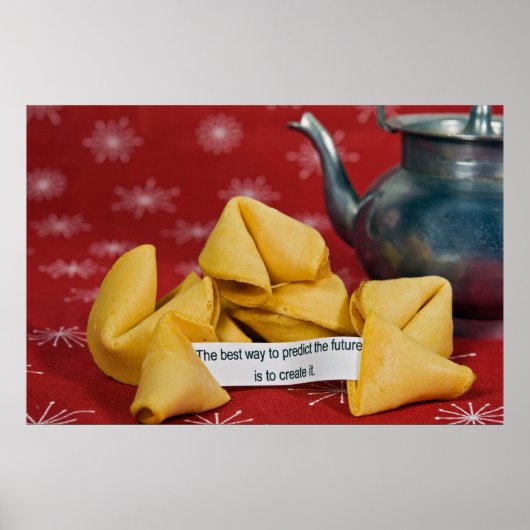 fortune cookie with wise words poster (Vorne)