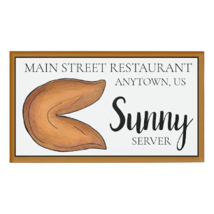 Fortune Cookies Chinesische Restaurant Food Ober K Namenschild