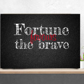 Fortune favorit charcoalboard grad Quote Poster