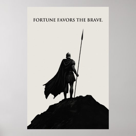 Fortune Favors The Brave Poster (Vorne)