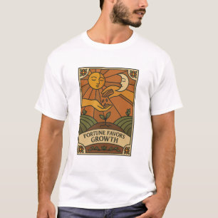 Fortune Favors Wachstum Nurture Panel T-Shirt