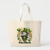 Fortune Follows Me Elephant Tote Bag Jumbo Stoffbeutel (Vorne)