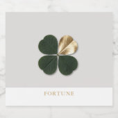 Fortune Gilded Clover Luxe Celebration Bottle Schaumweinetikett (Einzelnes Label)