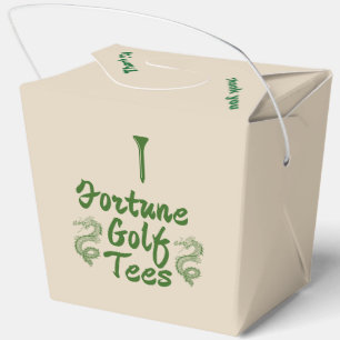 'Fortune Golf Tees' Takeout-Boxen Lustige Partyges Geschenkschachtel