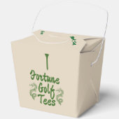'Fortune Golf Tees' Takeout Boxes Fun Party Favors Geschenkschachtel (Vorderseite)