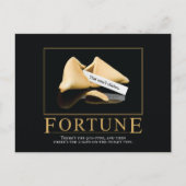 Fortune Motivierend Parody Postcard Postkarte (Vorderseite)