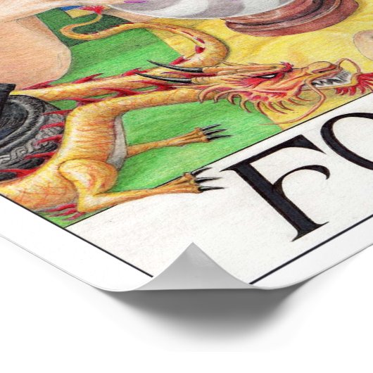 Fortune tarot card poster (Ecke)