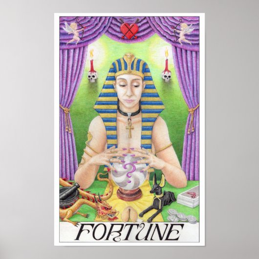 Fortune tarot card poster (Vorne)