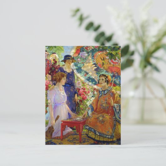 Fortune Teller Colin Campbell Cooper Postkarte (Stehend Vorderseite)