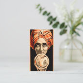 Fortune Teller Crystal Ball Telefonnummerkarte (Stehend Vorderseite)