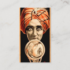 Fortune Teller Crystal Ball Telefonnummerkarte