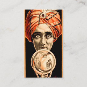 Fortune Teller Crystal Ball Telefonnummerkarte