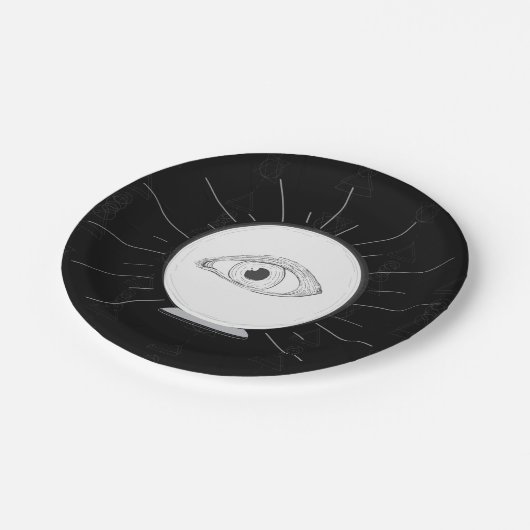 Fortune Teller Eye Seer Esoteric Crystal Ball (Schrägansicht)