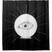 Fortune Teller Eye Seer Esoteric Crystal Ball Duschvorhang (Vorderseite)