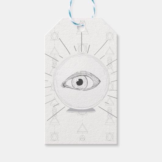 Fortune Teller Eye Seer Esoteric Crystal Ball Geschenkanhänger (Vorderseite)