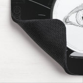 Fortune Teller Eye Seer Esoteric Crystal Ball Mousepad (Ecke)