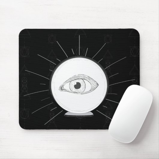 Fortune Teller Eye Seer Esoteric Crystal Ball Mousepad (Mit Mouse)