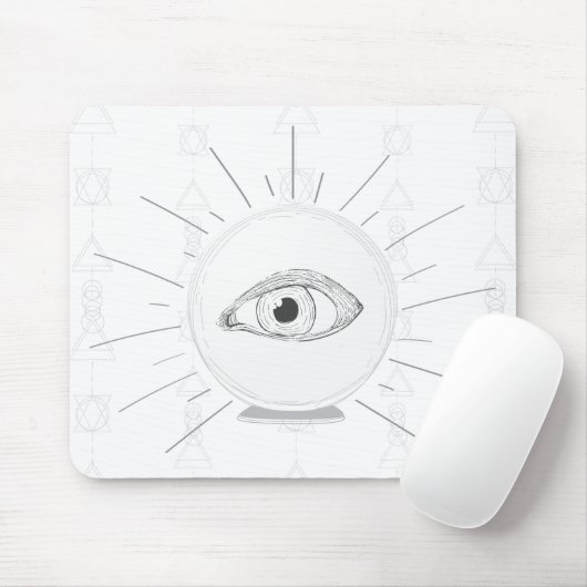 Fortune Teller Eye Seer Esoteric Crystal Ball Mousepad (Mit Mouse)