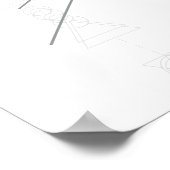 Fortune Teller Eye Seer Esoteric Crystal Ball Poster (Ecke)