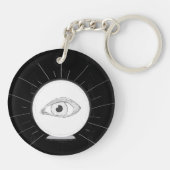 Fortune Teller Eye Seer Esoteric Crystal Ball Schlüsselanhänger (Rückseite)
