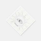 Fortune Teller Eye Seer Esoteric Crystal Ball Serviette (Ecke)