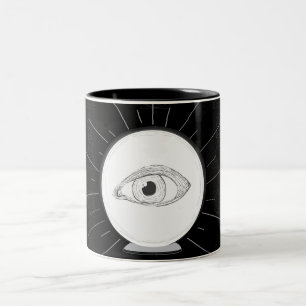 Fortune Teller Eye Seer Esoteric Crystal Ball Zweifarbige Tasse