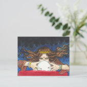 Fortune Teller Fantasy Circus Art Postkartendruck Postkarte (Stehend Vorderseite)