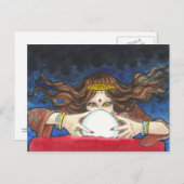 Fortune Teller Fantasy Circus Art Postkartendruck Postkarte (Vorne/Hinten)