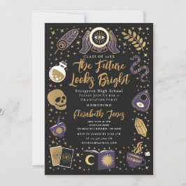 Fortune Teller Future Witchy Graduation Party Einladung