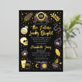Fortune Teller Future Witchy Graduation Party Folieneinladung (Stehend vorne)