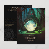 Fortune Teller Halloween Danke-Karte RSVP Karte (Vorne/Hinten)