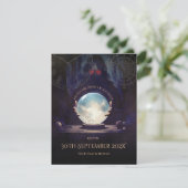 Fortune Teller Halloween RSVP Card Karte (Stehend Vorderseite)