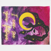 Fortune Teller - "Ich kann deine Zukunft sehen" Ga Fleecedecke (Vorderseite (Horizontal))