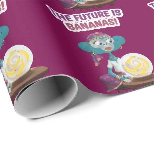 Fortune teller monkey geschenkpapier (Rolleneckpunkt)