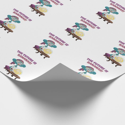 fortune teller monkey geschenkpapier (Ecke)