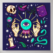 Fortune Teller Mystical Sinti und Roma Crystal Bal Poster (Vorne)