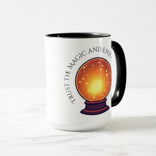 Fortune Teller Orb Halloween Tasse (VorderseiteRechts)
