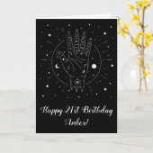 Fortune Teller Palmistry Sinti und Roma Mystic Karte (Gelbe Blume)