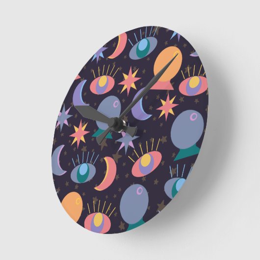 Fortune Teller Pattern Runde Wanduhr (Winkel)