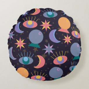 Fortune Teller Pattern Rundes Kissen