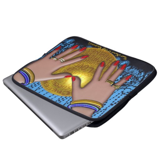 Fortune Teller - Personalisiert Laptopschutzhülle (Vorne Knopf)