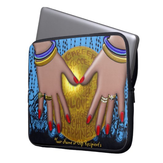 Fortune Teller - Personalisiert Laptopschutzhülle (Vorderseite Links)