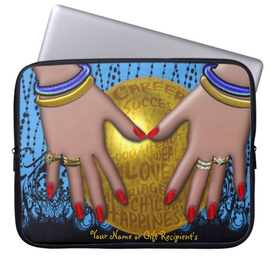 Fortune Teller - Personalisiert Laptopschutzhülle (Vorderseite)