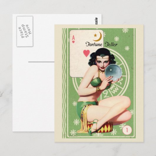 Fortune Teller Postkarte (Vorne/Hinten)