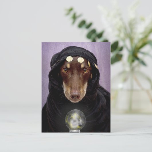 Fortune Teller Postkarte (Stehend Vorderseite)