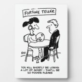 Fortune Teller prognostiziert einen finanziellen V Fotoplatte (Vorderseite)