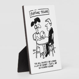 Fortune Teller prognostiziert einen finanziellen V Fotoplatte