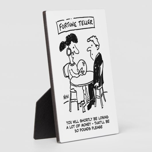 Fortune Teller prognostiziert einen finanziellen V Fotoplatte (Seite)