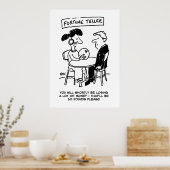 Fortune Teller prognostiziert einen finanziellen V Poster (Küche)