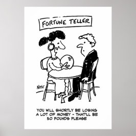 Fortune Teller prognostiziert einen finanziellen V Poster